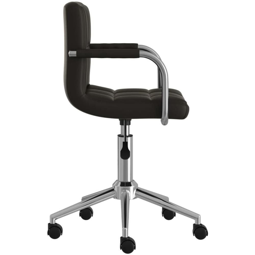 Sedia Da Ufficio Girevole Nera In Similpelle - Foto 2