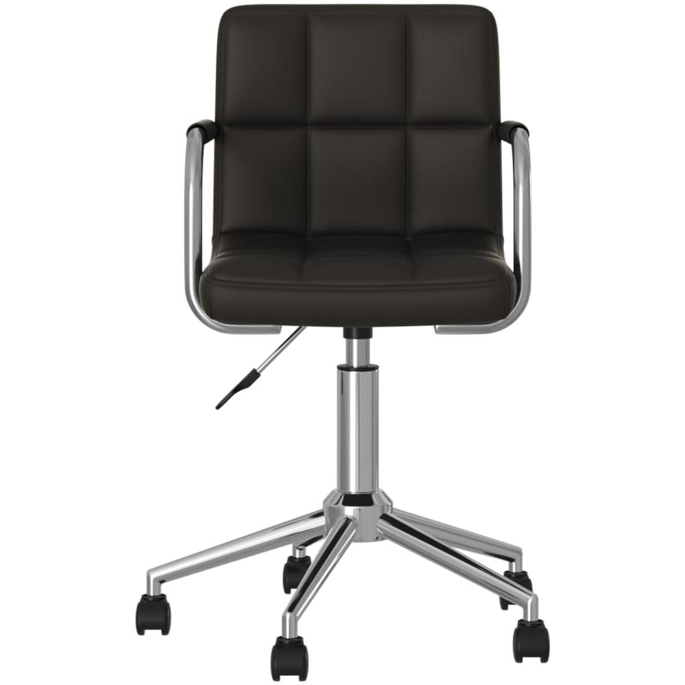 Sedia Da Ufficio Girevole Nera In Similpelle - Foto 8