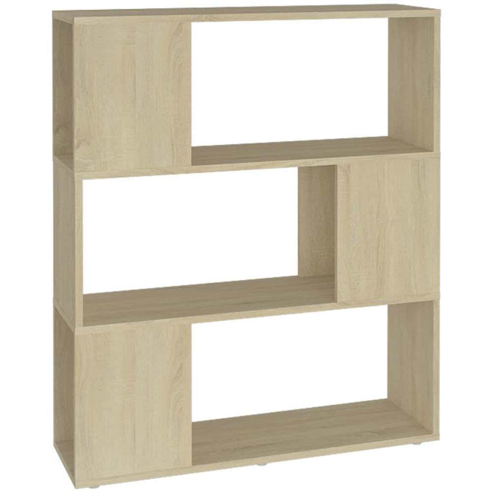 Libreria / divisorio Rovere Sonoma 80x24x94 Cm In Truciolato - Foto 2