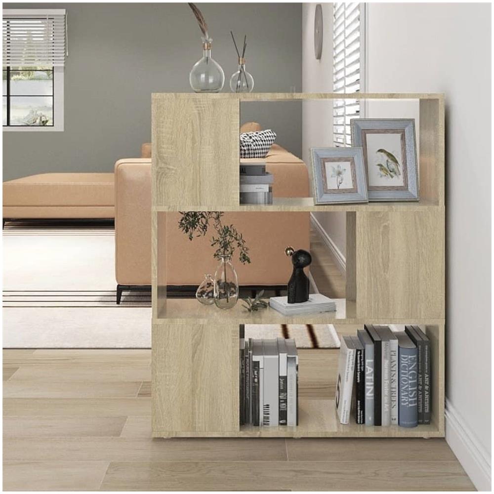 Libreria / divisorio Rovere Sonoma 80x24x94 Cm In Truciolato - Foto 1