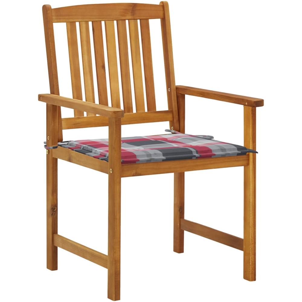 Sedie da Giardino con Cuscini 2 pz in Massello di Acacia - Foto 2