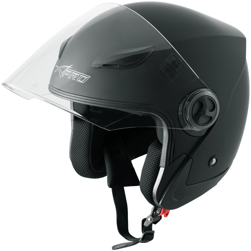 Casco Jet Visiera Scooter Moto Quad Omologato Ece 22 05 Nero Opaco Xs - Foto 1