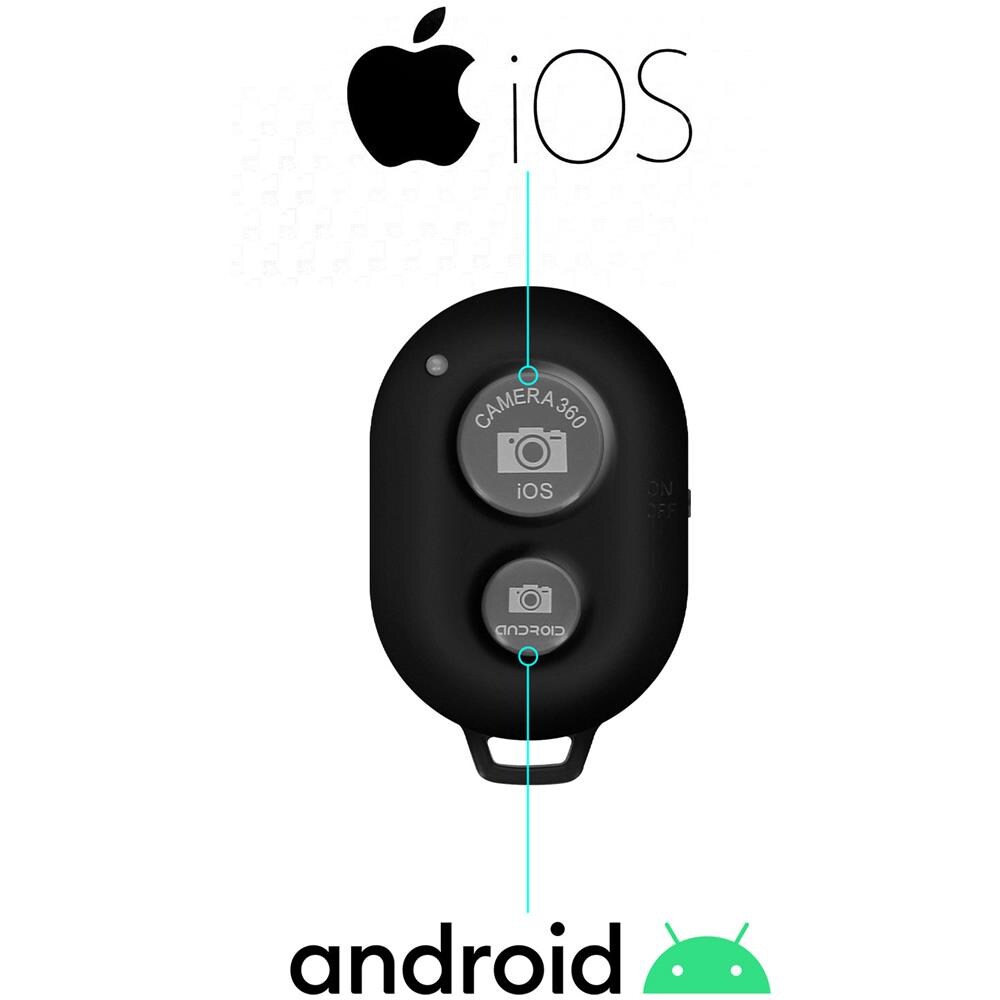 Telecomando Bluetooth Smartphone Attivatore Foto A Distanza Design Compatto - Foto 5