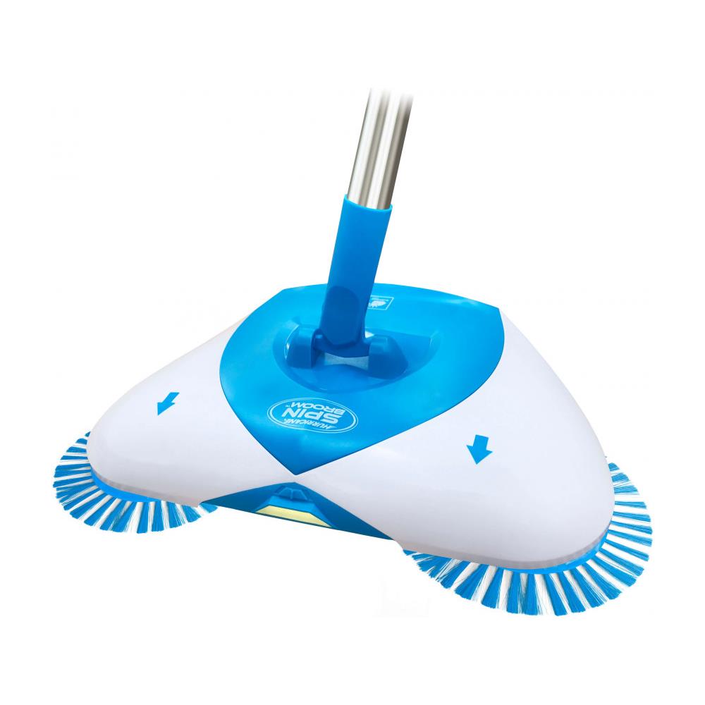 Scopa Rotante - - Hurricane Spin Broom™ - Blu E Bianco - Adulto - Leggera E Senza Fili - Foto 1