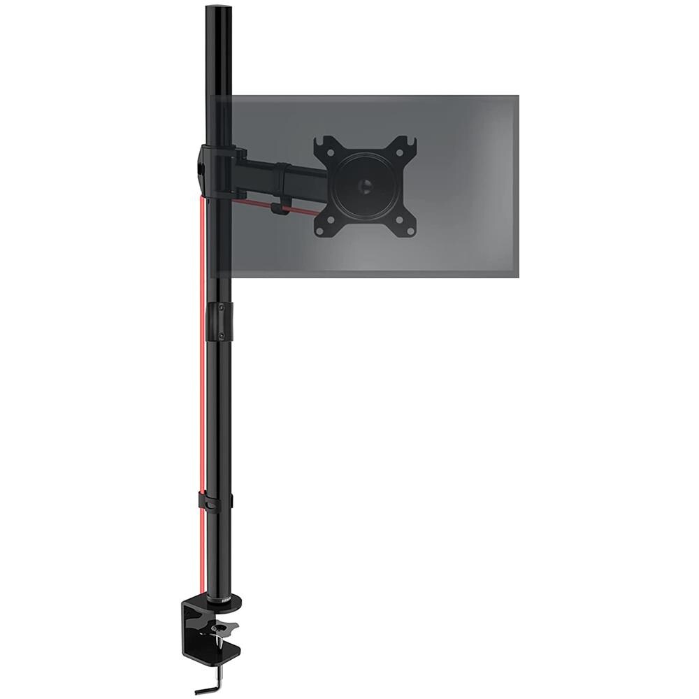 POUT E12 Ultrawide - Braccio Per Monitor Da Scrivania, Regolabile In Altezza, Inclinabile E Ruotabile, Per Schermi VESA Da 17 A 32 Pollici, Fino A 10kg, Colore Argento E Bianco - 3