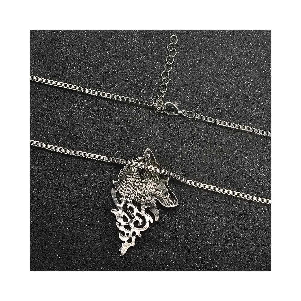 Collana Con Pendente Lupo Silver - Foto 2