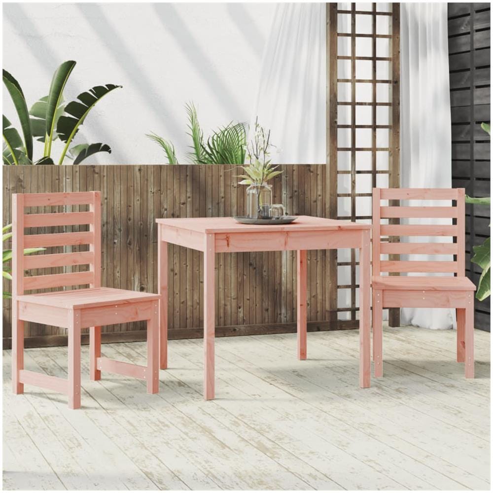 Set Bistrot Da Giardino 3 Pz In Legno Massello Di Douglas - Foto 3