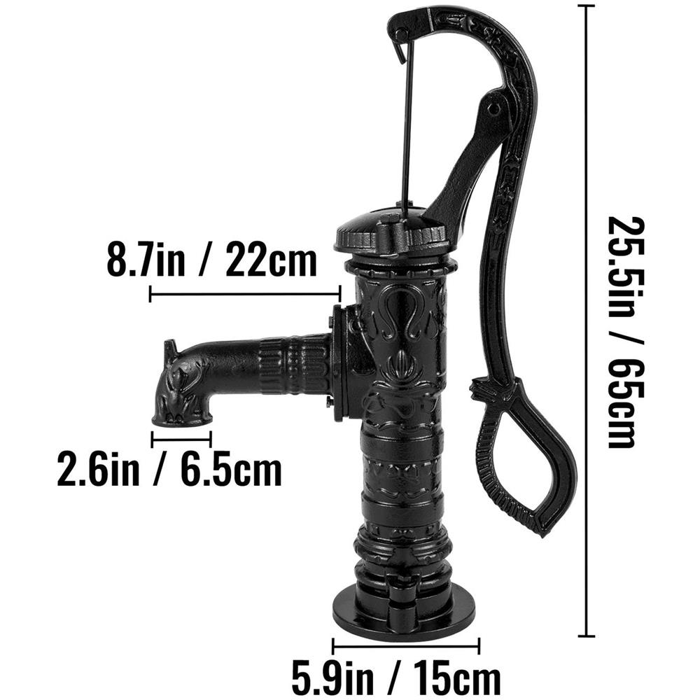 Pompa Manuale Per Acqua, Antica, In Ghisa, Per Cortile - Foto 2