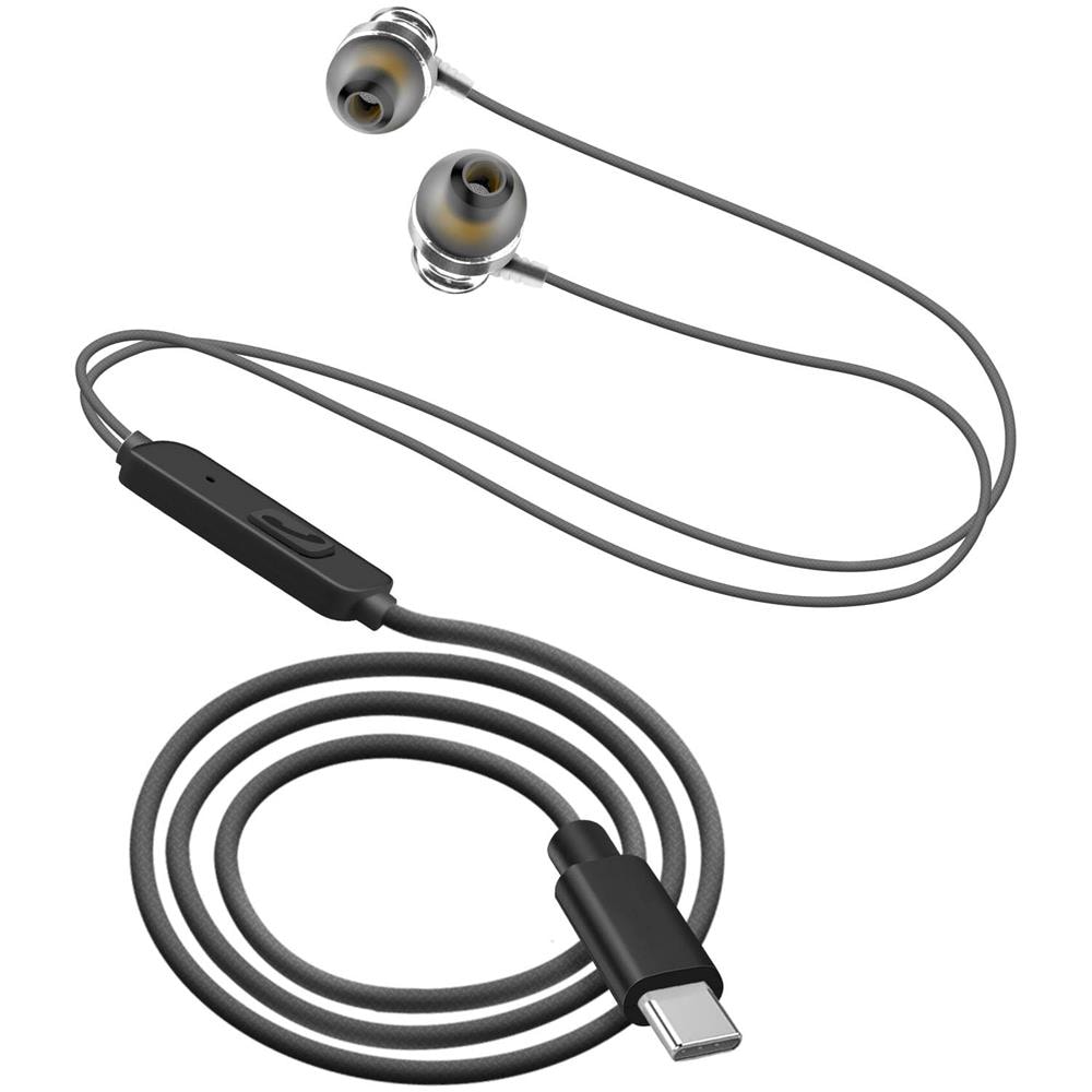 Auricolari Cablati Usb-c In-ear Microfono E Tasti Argento - Foto 4