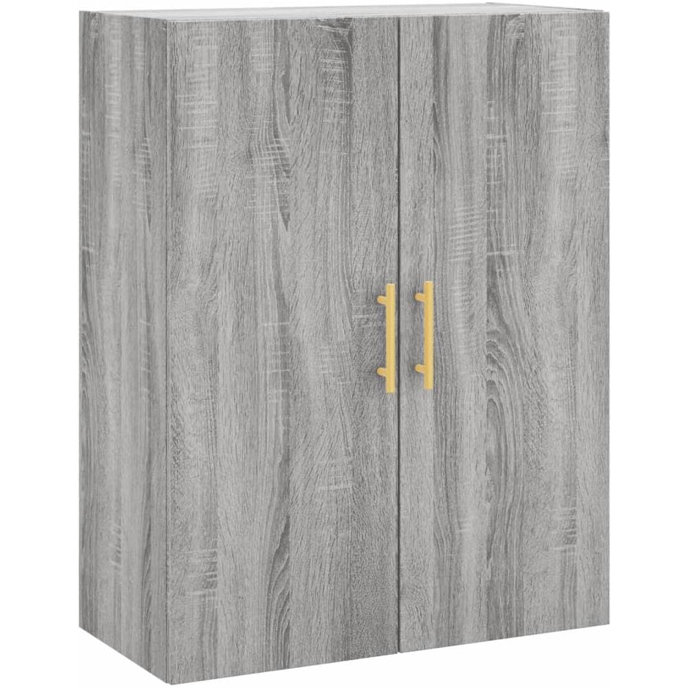Mobile A Parete Grigio Sonoma 69,5x34x90 Cm - Foto 2
