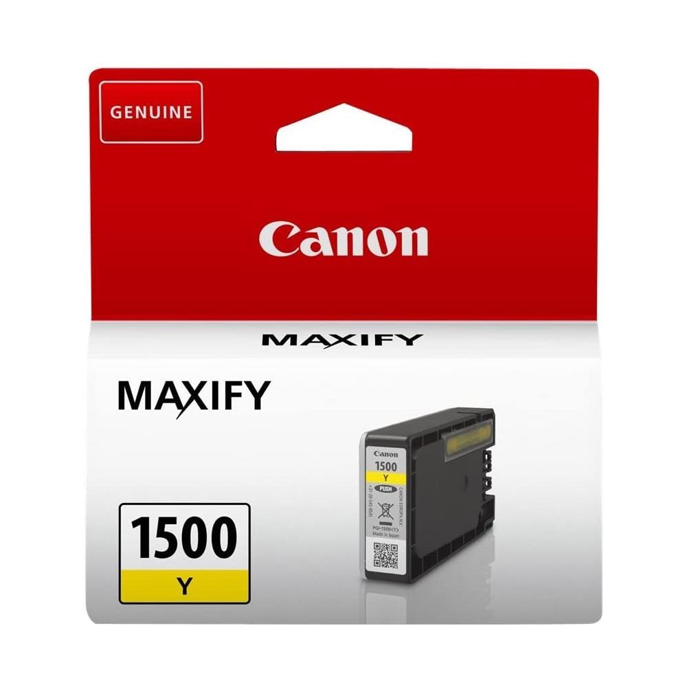 Cartuccia Ink Originale PGI-1500Y Giallo per MAXIFY MB2150 Capacità Confezione 4.5 ml - Foto 1