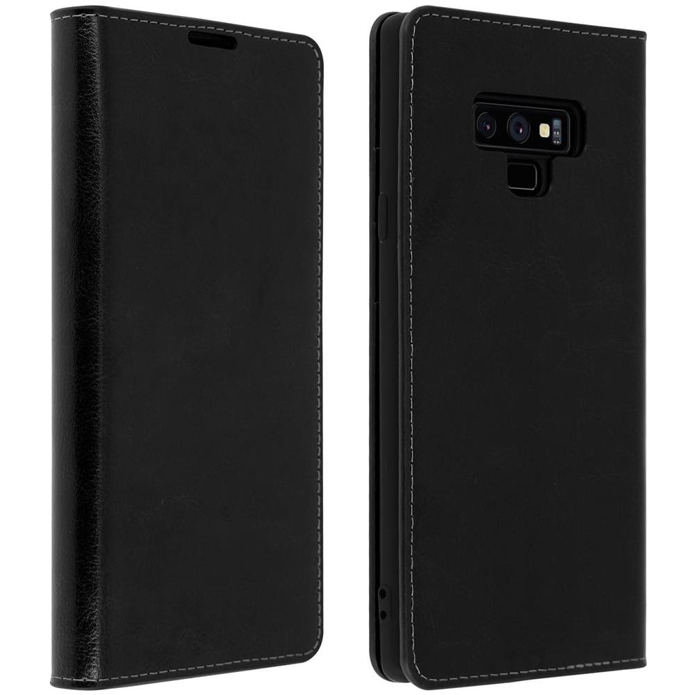 Custodia Samsung Galaxy Note 9 In Pelle Portafoglio Funzione Supporto Nero - Foto 1