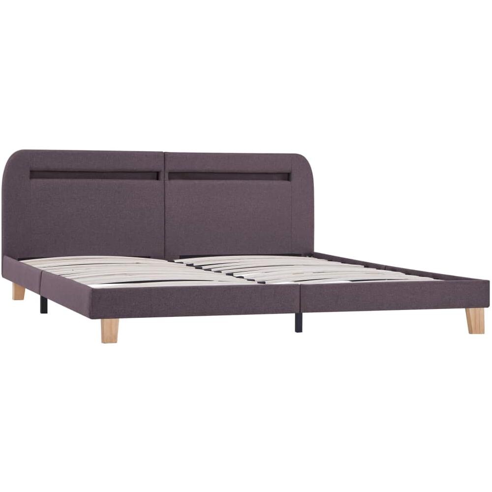 Giroletto Con Luci Led In Tessuto Grigio Talpa 160x200 Cm - Foto 2