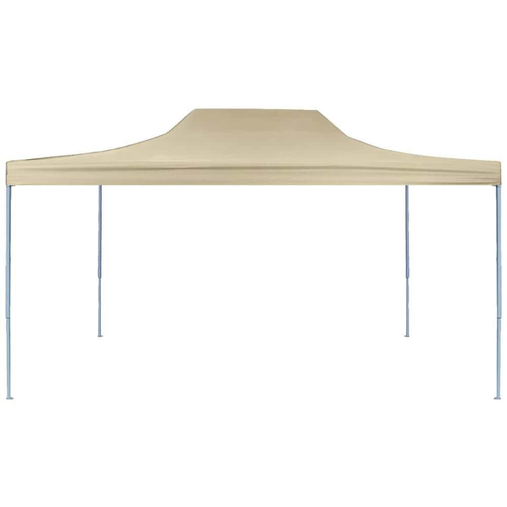 Gazebo Professionale Pieghevole 3x4m Acciaio Crema - Foto 2