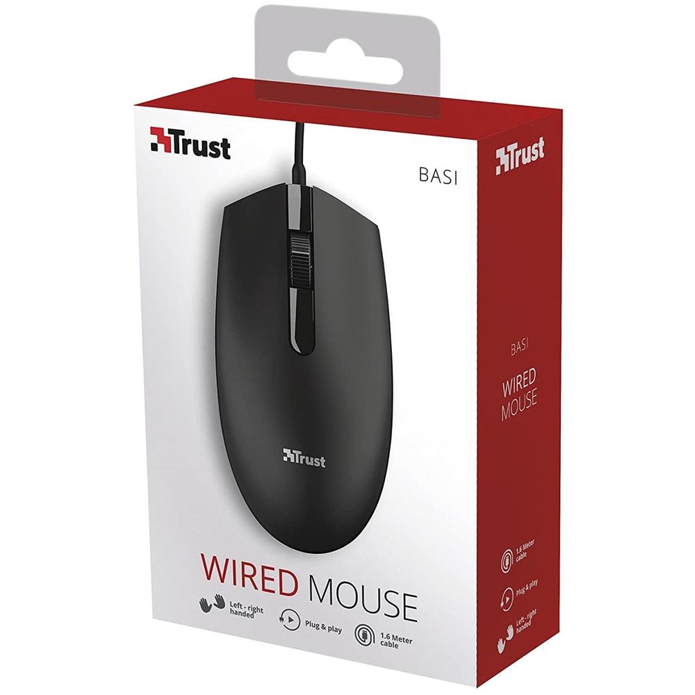 Mouse Basi Ottico 3 Tasti 1200 DPI Colore Nero - Foto 3