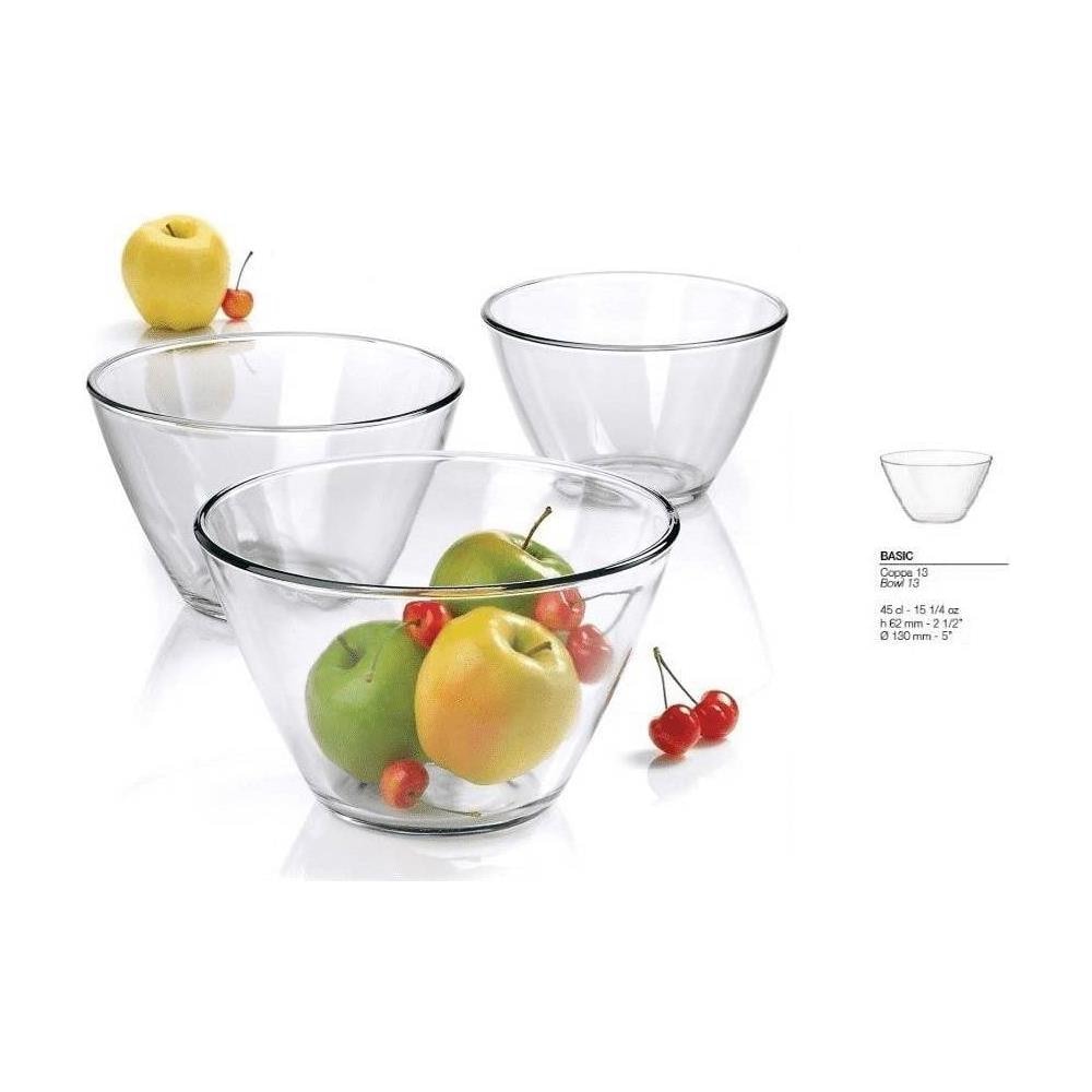 Basic Coppa - Insalatiera Professionale In Vetro 100 % Made In Italy - 13 - Foto 2