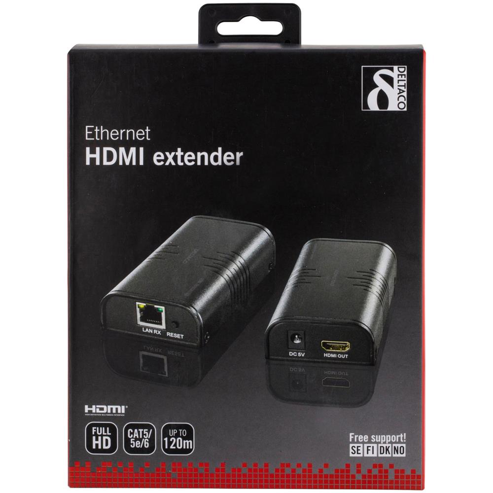 Estensione Ethernet Hdmi, 120 Metri In 1080p Con Cat6, Nero - Foto 4