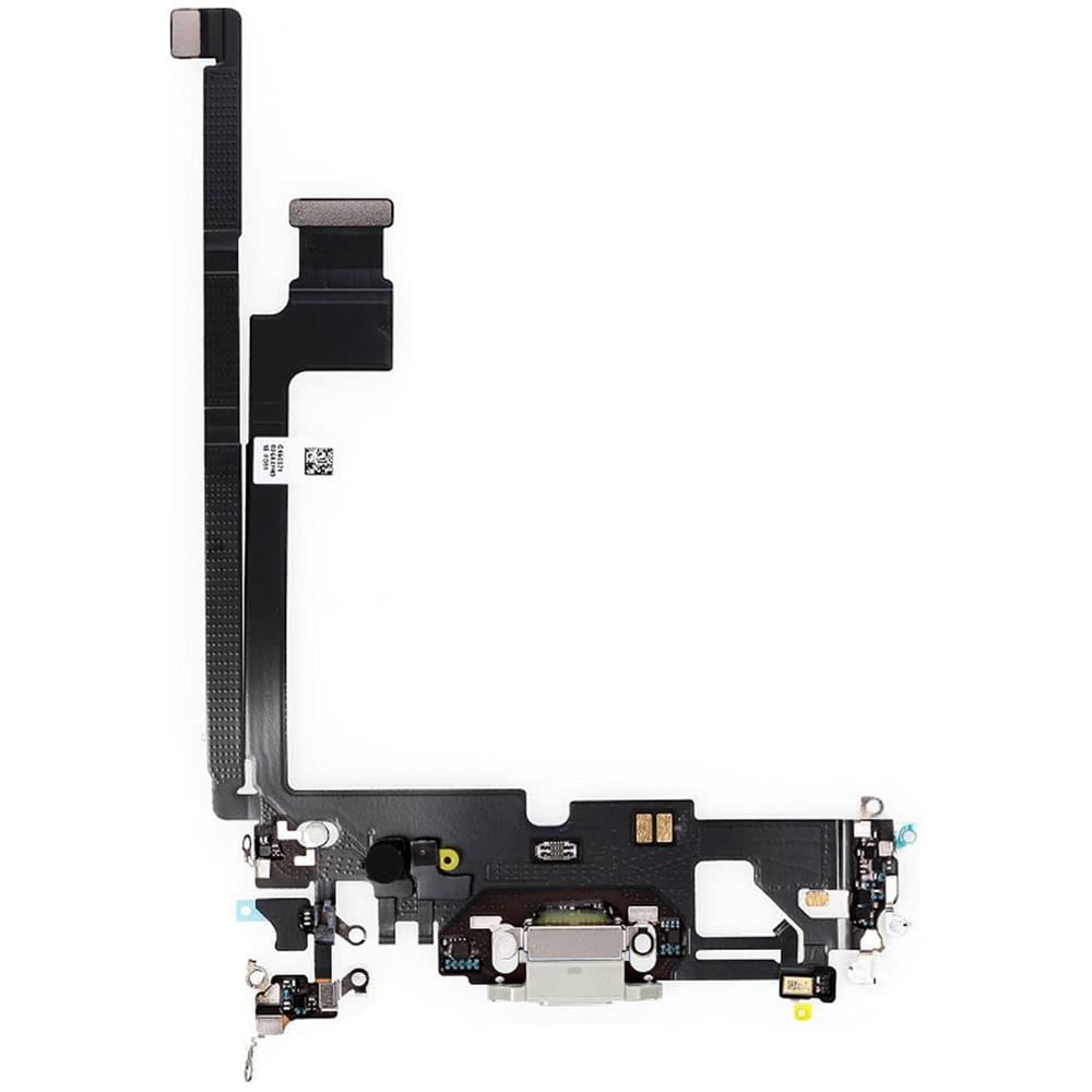 Connettore Ricarica Lightning E Microfono Di Ricambio Iphone 12 Pro Max Argento - Foto 1