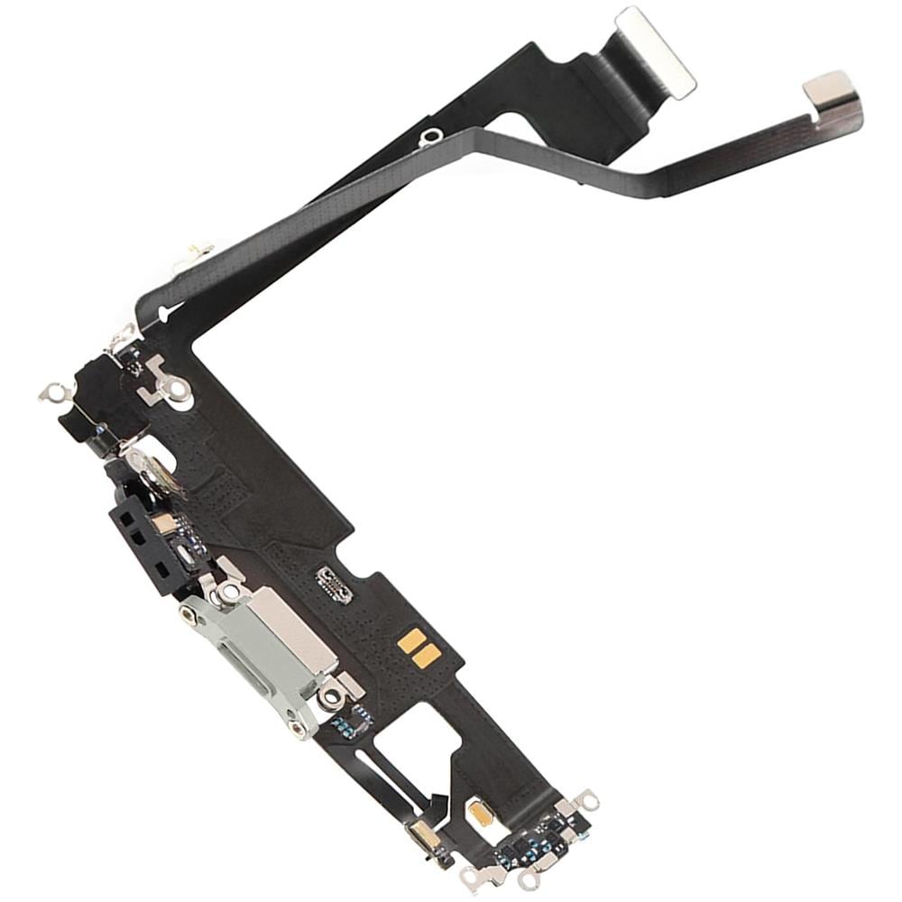 Connettore Ricarica Lightning E Microfono Di Ricambio Iphone 12 Pro Max Argento - Foto 2