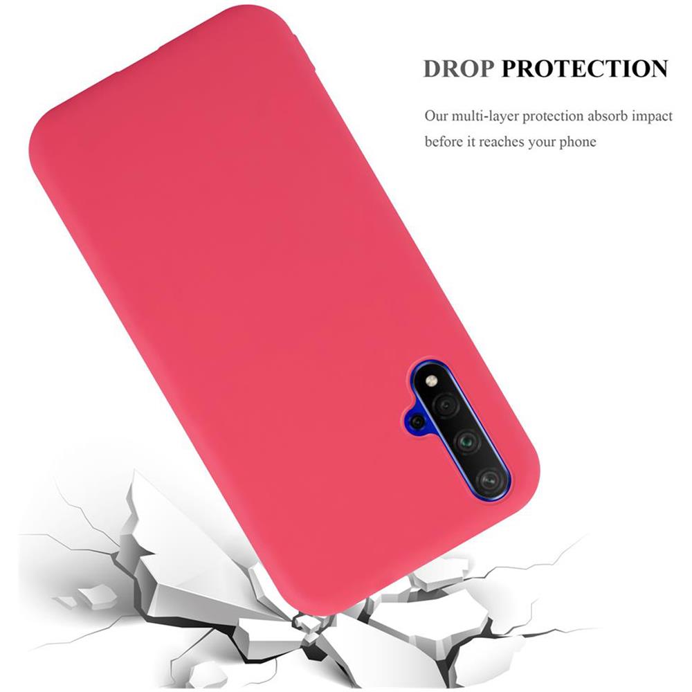 Custodia Compatibile Con Honor 20 / 20s / Huawei Nova 5t In Candy Rosso - Coperchio Protettivo In Silicone Tpu Flessibile - Foto 8