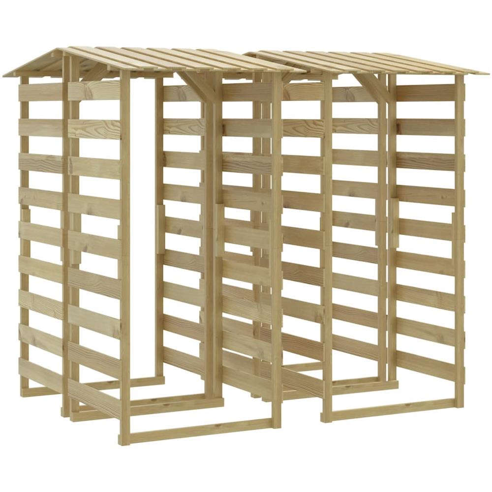 Pergole Con Tetto 4 Pz 100x90x200 Cm Legno Di Pino Impregnato - Foto 1