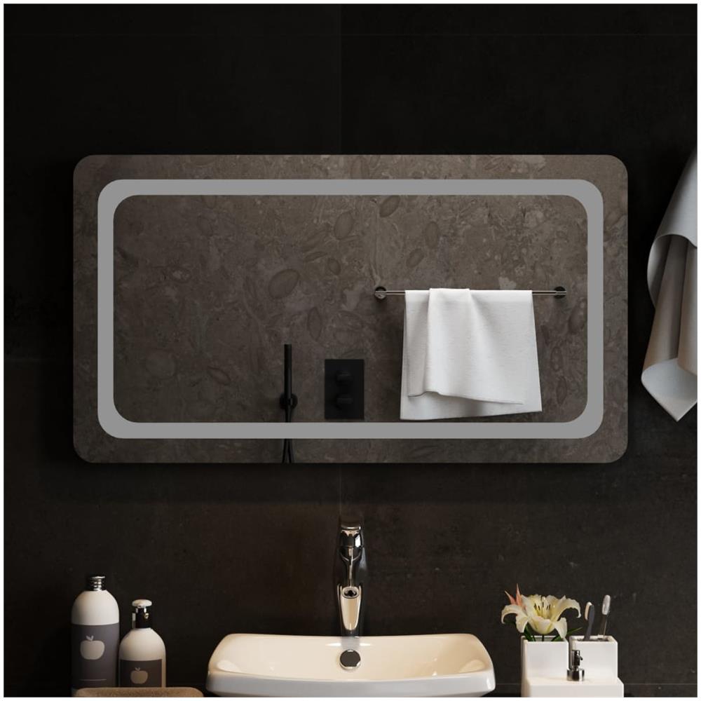 Specchio Da Bagno Con Luci Led 90x50 Cm - Foto 3