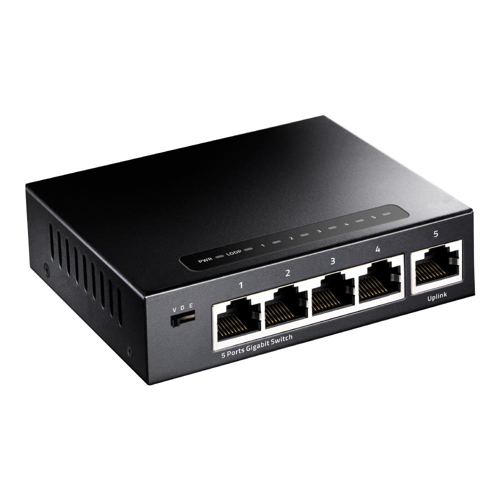 GS105 switch di rete Gigabit Ethernet (10/100/1000) Nero - Foto 2