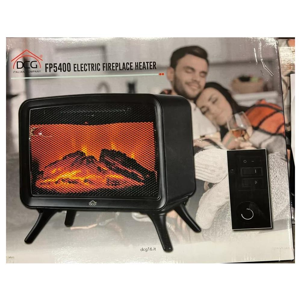 Caminetto Elettrico FP5400 con 2 Livelli Energia Termostato Regolabile Potenza 1600 W Colore Nero - Foto 2