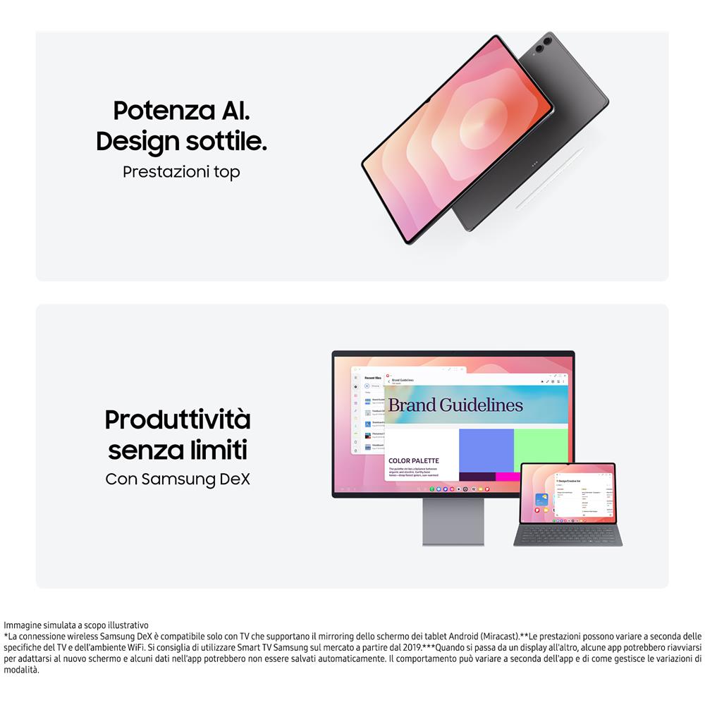 Galaxy Tab S11 Ultra, Tablet AI, Wi-Fi, Design Ultra-Sottile, Strumenti AI Multimodali, DeX, RAM 12GB, 256 GB, Batteria a Lunga Durata, Gray - Foto 8