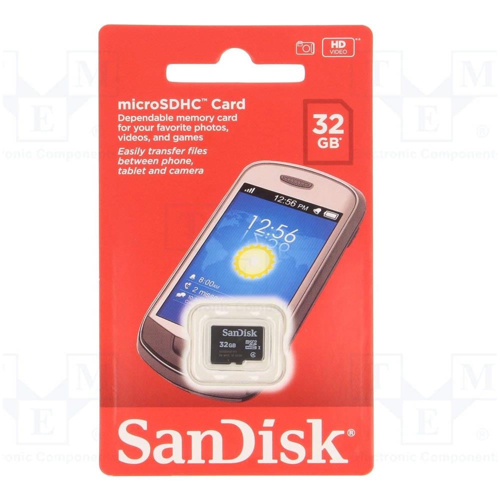 Scheda di memoria flash - 32 GB - Class 4 - microSDHC - nero - Foto 2