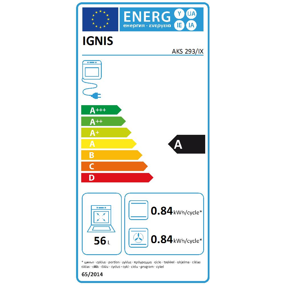 IGNIS - Forno Elettrico da Incasso Today AKS293IX Capacità 56 L  Multifunzione Ventilato Colore Acciaio Inox - ePRICE