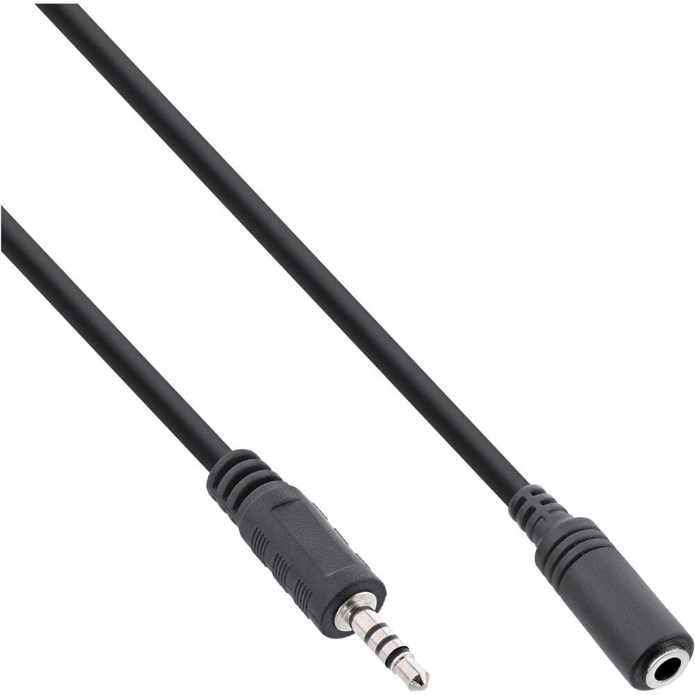 cavo audio, jack 2,5mm maschio a jack 3,5mm femmina, tricanale 4pin, 1m - Foto 1
