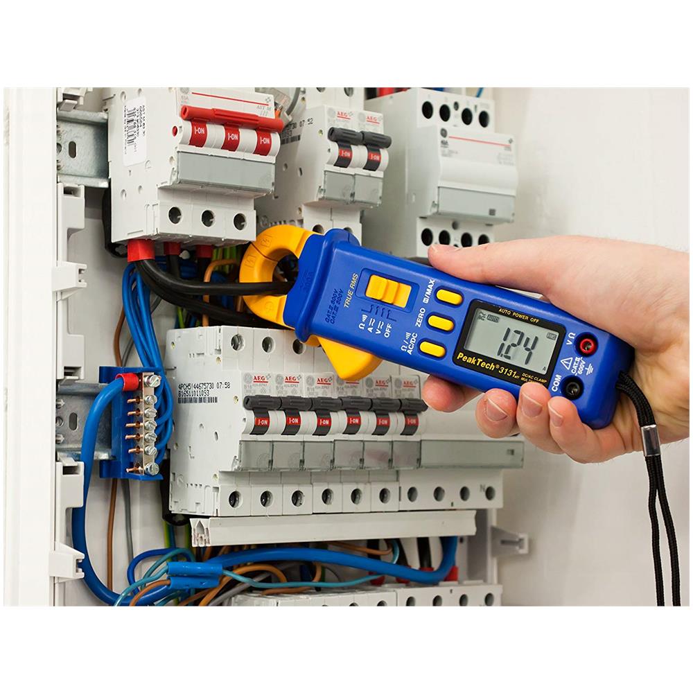 Peak Tech 300ã? â a Ac Dc Pinza Amperometricaã? â ã¢â? ¬â? ? ã? â con Multimetro, True Rms, Ac / dc Pinza Amperometrica Mini Per Tensione, Corrente, Resistenza, Continuitã? â  Tester E Diodo, 1ã? â pezzi, P 3131eff - Foto 2