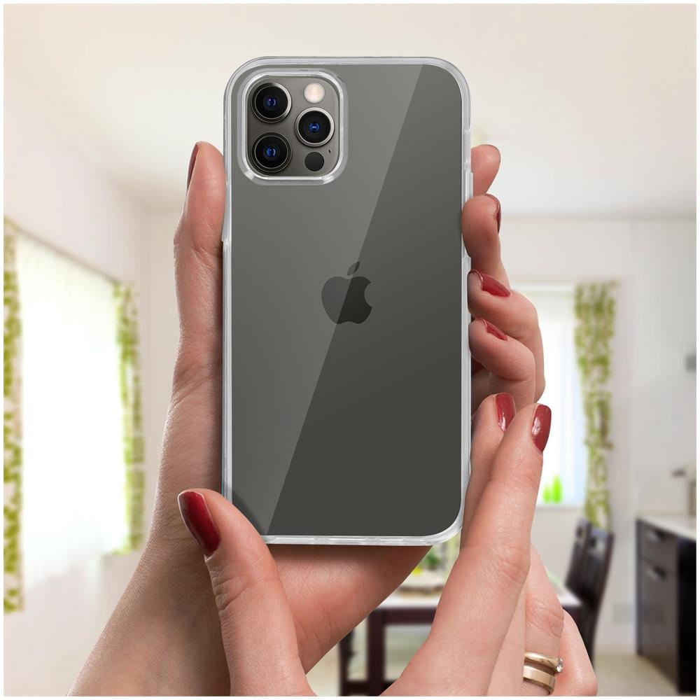 Cover Iphone 12 Pro Max Silicone Fronte Retro Ricopre Lo Schermo Trasparente - Foto 2
