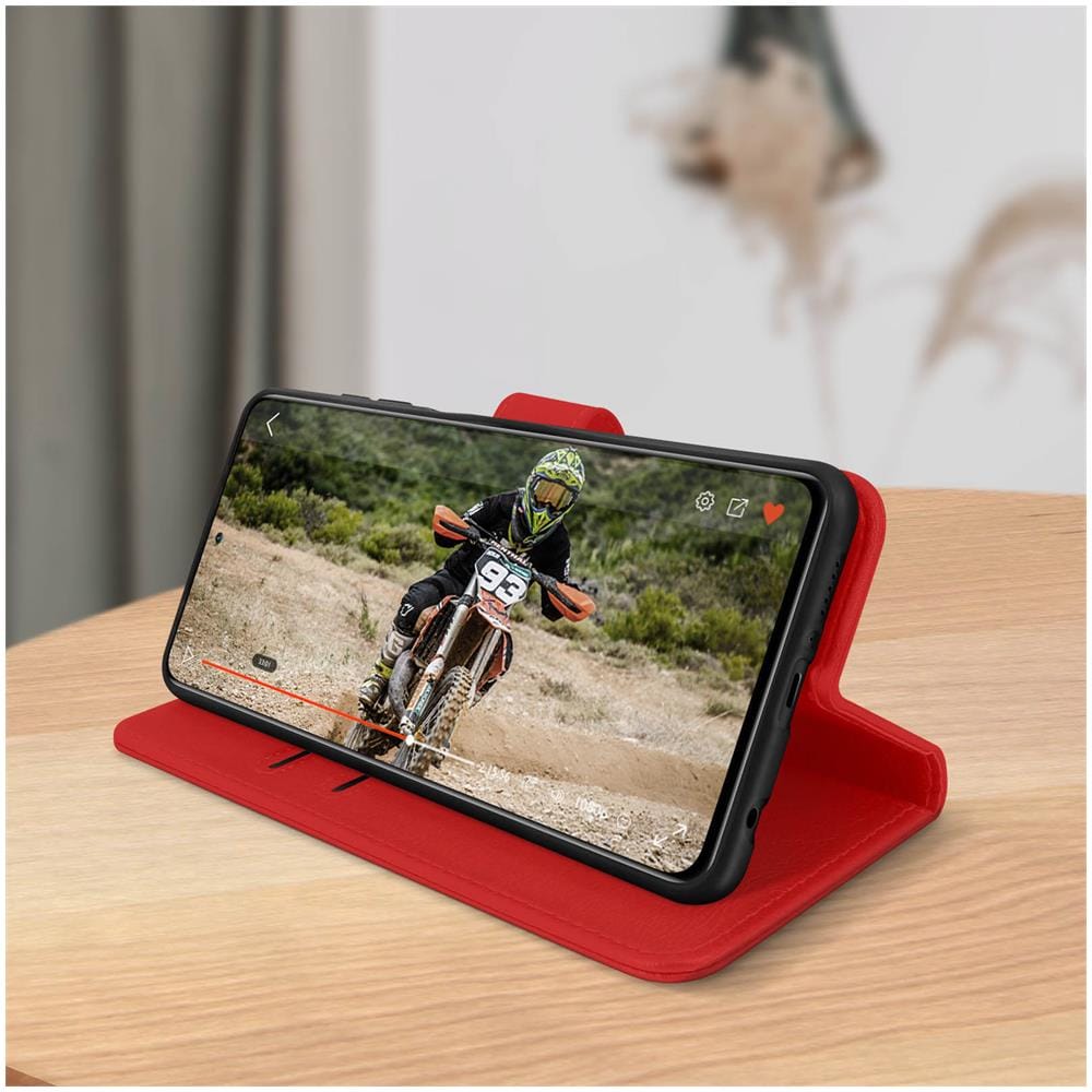 Custodia Per Samsung Galaxy A42 Copertina Portacarte Funzione Supporto - Foto 2