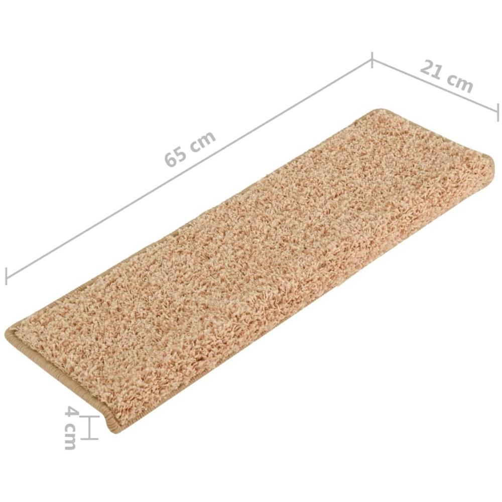 Tappetini per Scale 15 pz 65x21x4 cm Oro - Foto 2