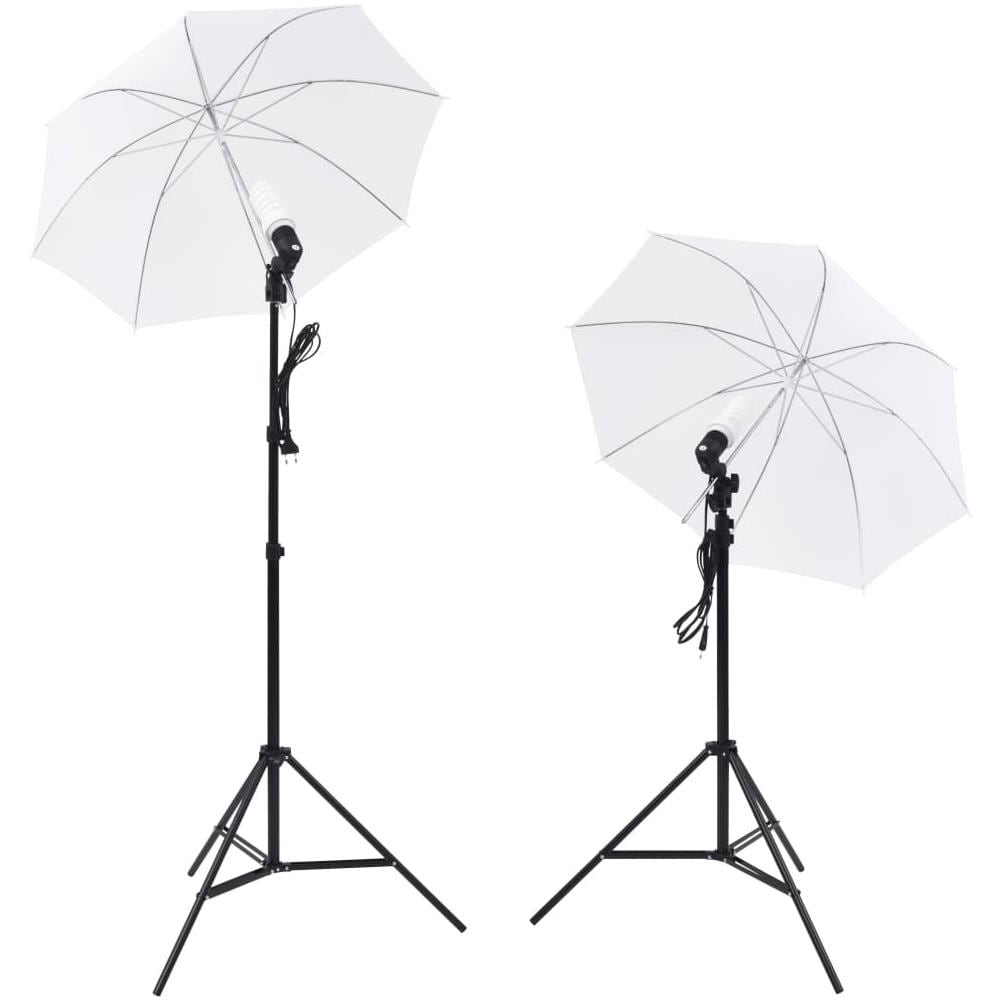 Kit Studio Fotografico con Luci Ombrelli Fondale e Riflettore - Foto 6