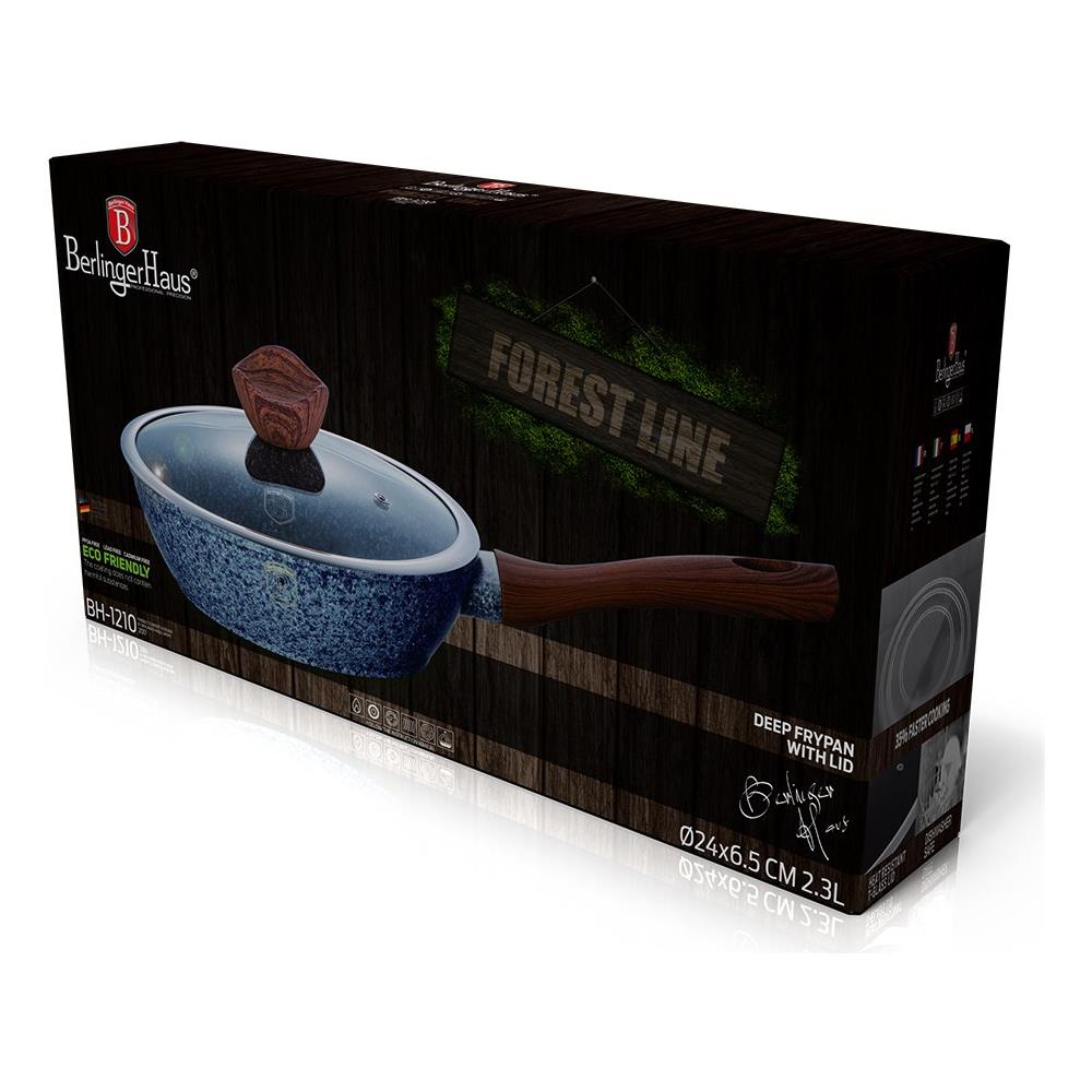 Bh-1210 Padella In Granito Da 24 Cm Con Coperchio In Vetro - Foto 2