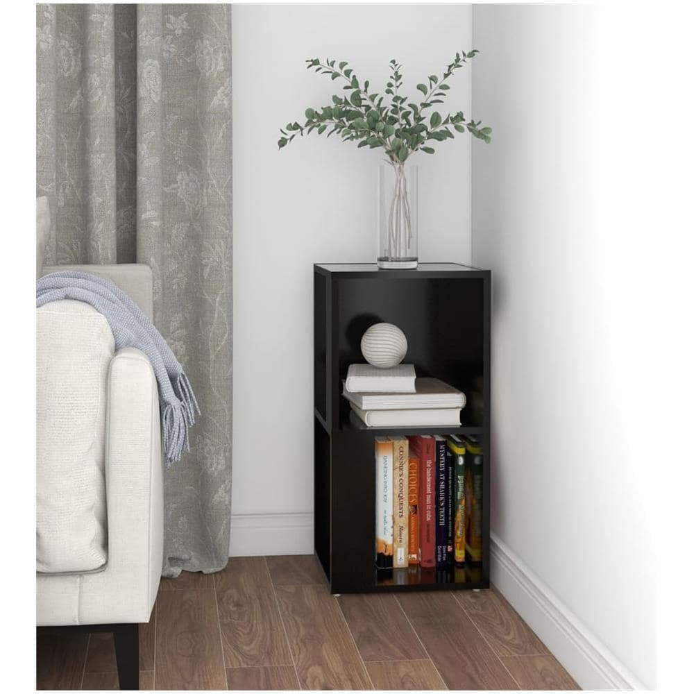 Armadio Angolare Nero 33x33x67 cm in Truciolato - Foto 3