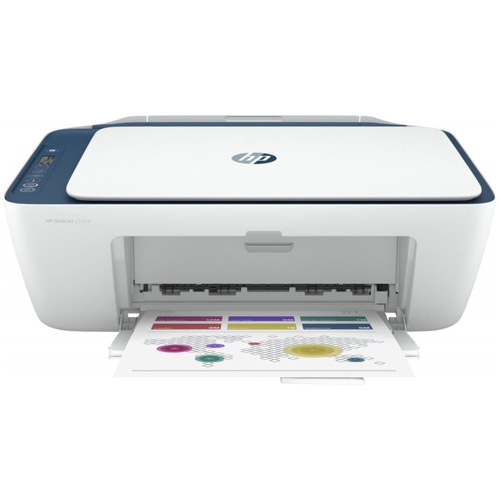 Stampante Multifunzione Deskjet 2721e Inkjet a Colori Stampa Copia Scansione A4 Wi-Fi / USB Colore Bianco - Foto 1