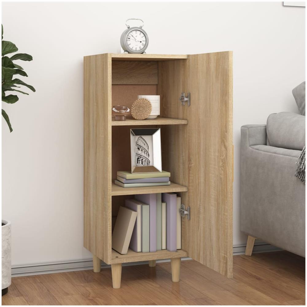 Credenza Rovere Sonoma 34,5x34x90 Cm In Legno Multistrato - Foto 3