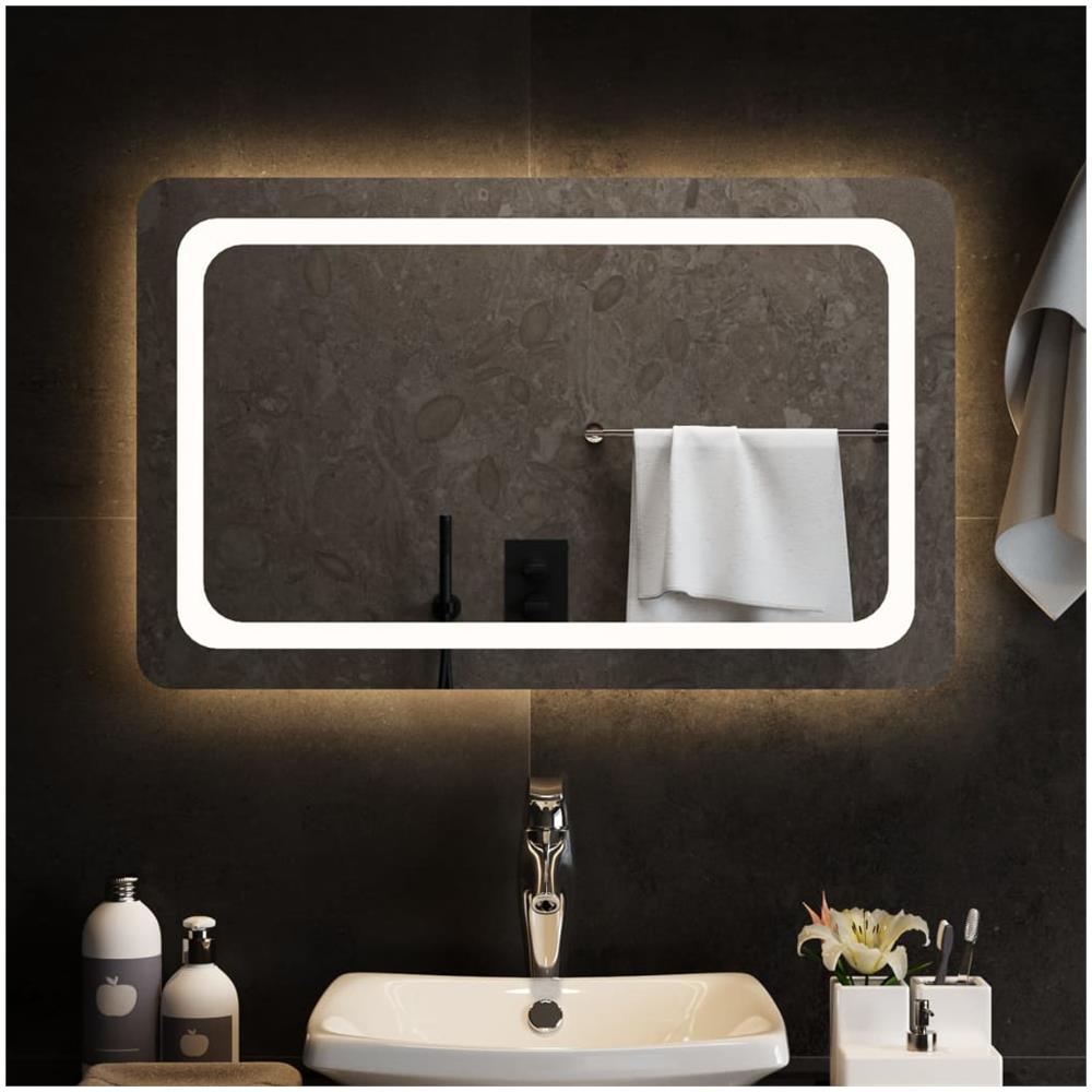 Specchio Da Bagno Con Luci Led 80x50 Cm - Foto 1