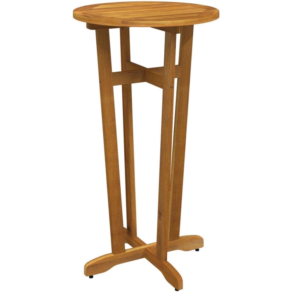 Tavolo Da Bar Da Giardino 60x105 Cm Legno Massello Di Acacia - Foto 2