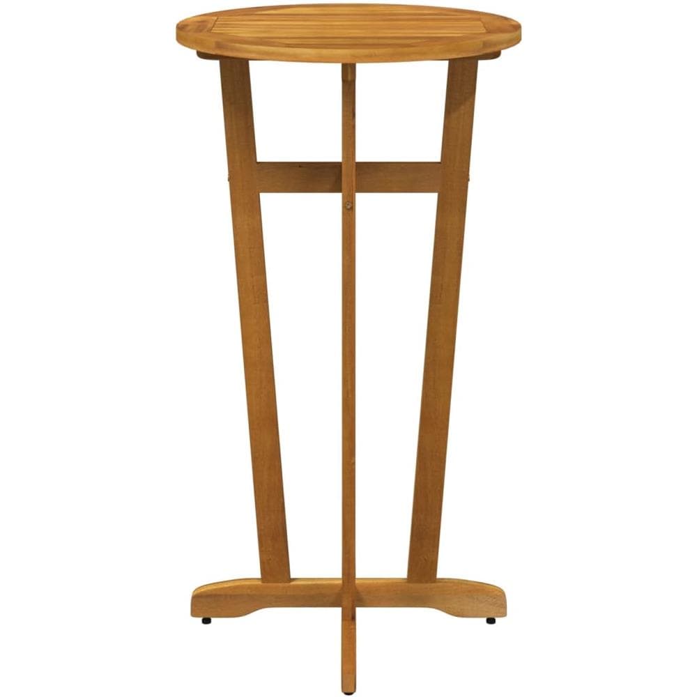 Tavolo Da Bar Da Giardino 60x105 Cm Legno Massello Di Acacia - Foto 3