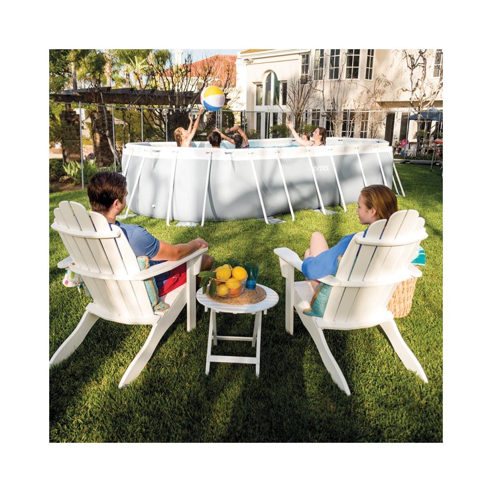 26796 piscina fuori terra Piscina con bordi Piscina ovale 13365 L Grigio - Foto 2