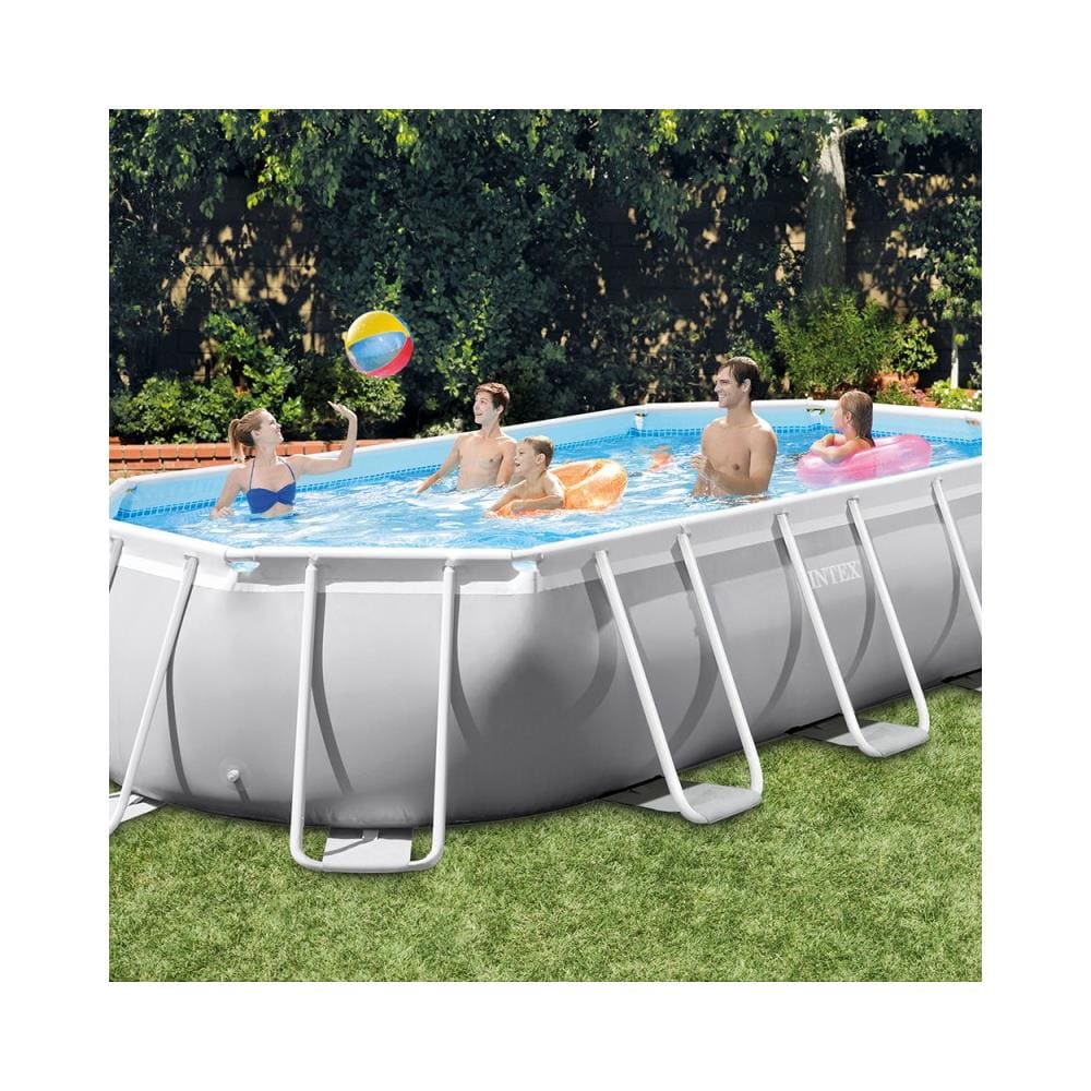 26796 piscina fuori terra Piscina con bordi Piscina ovale 13365 L Grigio - Foto 3