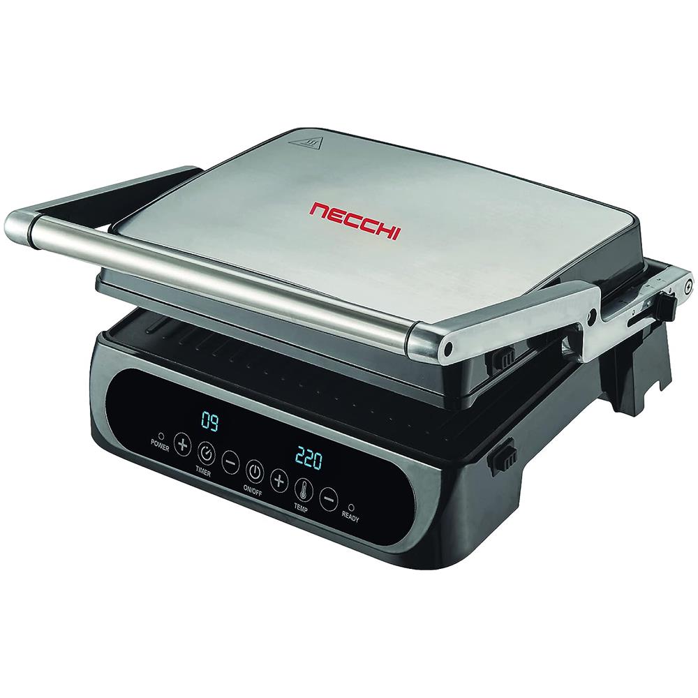 Bistecchiera NCG-216 con Capacità 4 Panini Potenza 2000 W Colore Inox - Foto 1