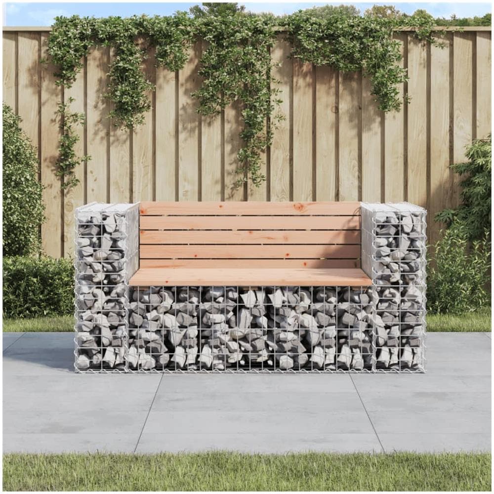 Panca Giardino Design Gabbione 143x71x65,5 cm Massello Douglas - Foto 1