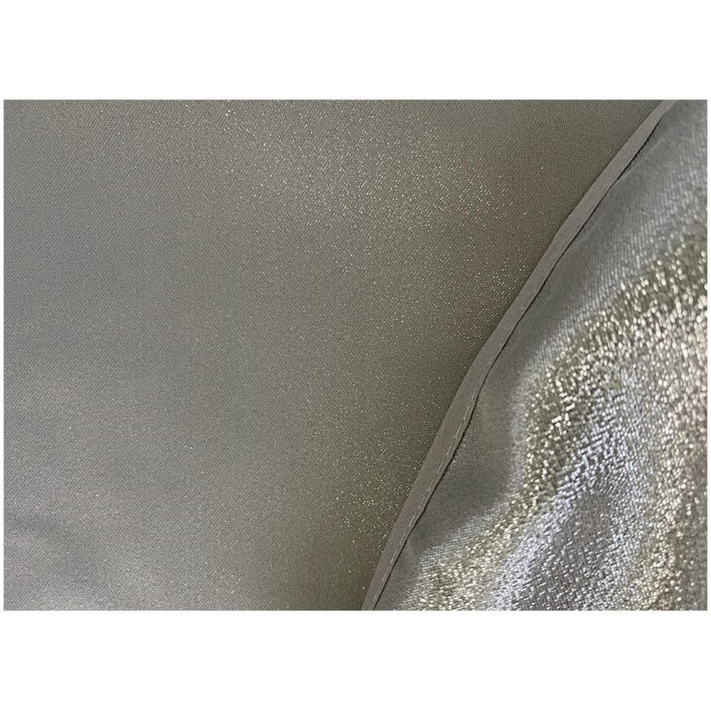 Tovaglia Cucina Soggiorno Antimacchia Idrorepellente In Lurex Tinta Unita Vari Colori 140x300cm Grigio-argento - Foto 5