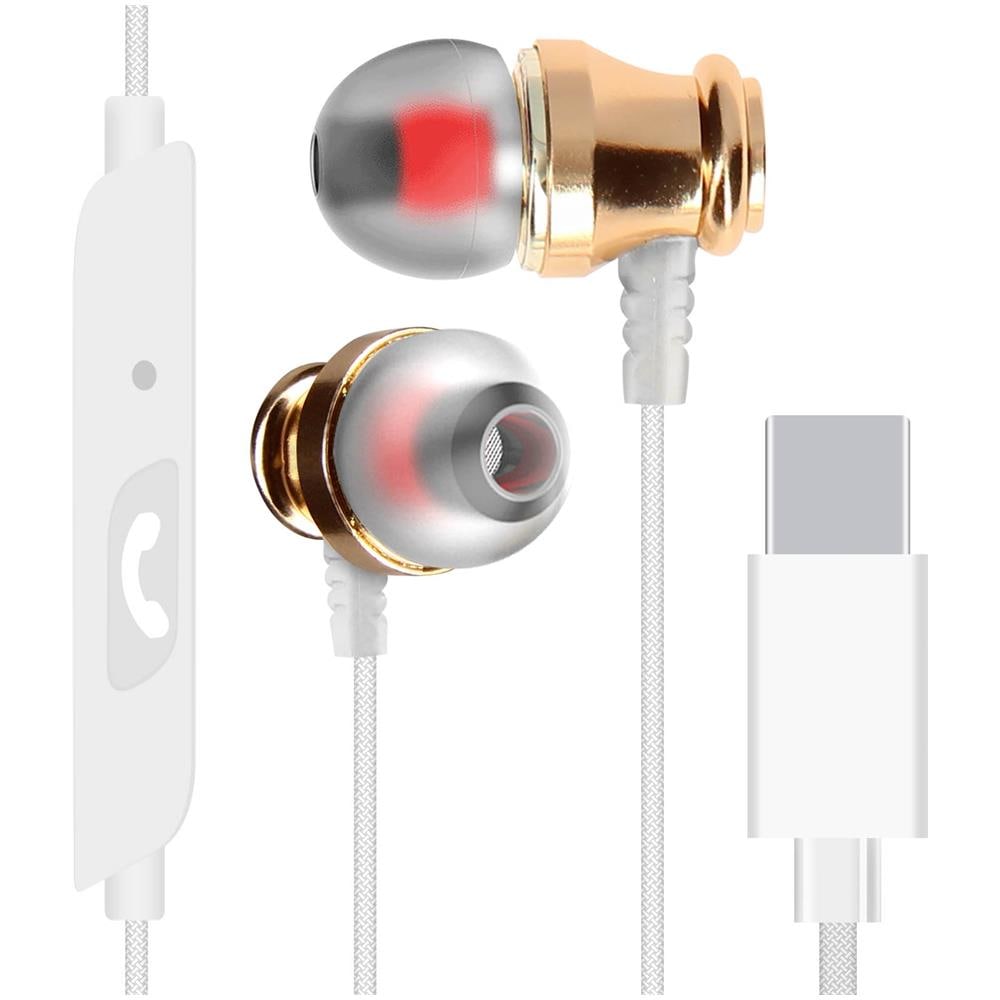 Auricolari Cablati Usb-c In-ear Microfono E Tasti Bianco - Foto 1